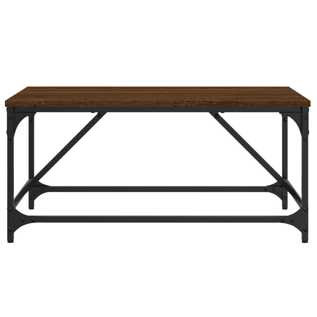 Tavolino da Salotto Rovere Marrone 75x50x35cm Legno Multistrato