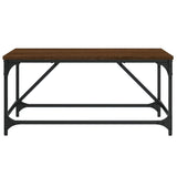 Tavolino da Salotto Rovere Marrone 75x50x35cm Legno Multistrato