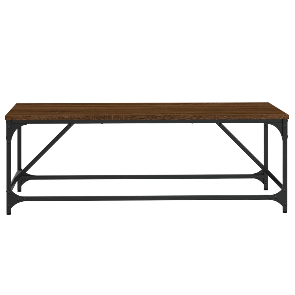 Tavolino da Salotto Rovere Marrone100x50x35cm Legno Multistrato