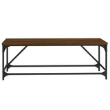 Tavolino da Salotto Rovere Marrone100x50x35cm Legno Multistrato