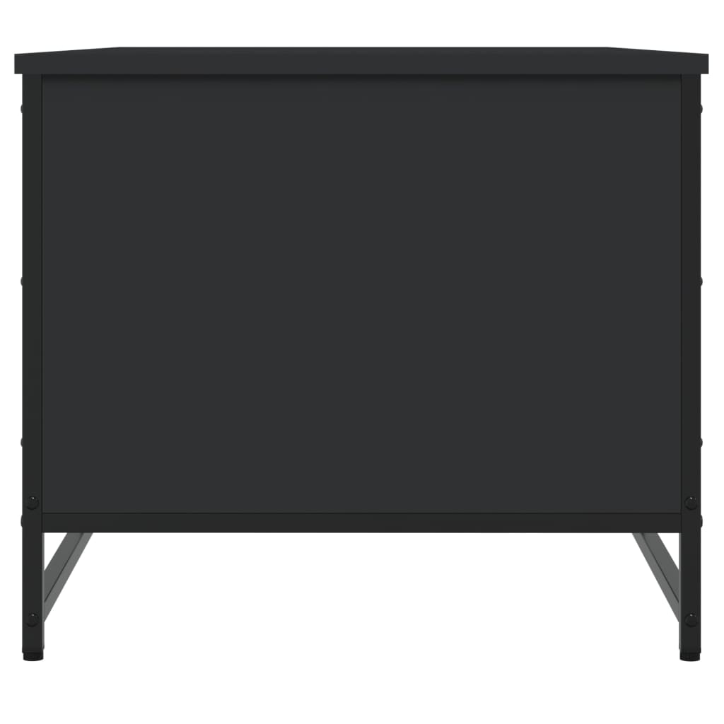 Tavolino da Salotto Nero 85,5x51x45 cm in Legno Multistrato