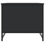 Tavolino da Salotto Nero 85,5x51x45 cm in Legno Multistrato