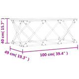 Tavolino da Salotto Rovere Sonoma 100x49x40cm Legno Multistrato