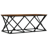 Tavolino da Salotto Rovere Fumo 100x49x40 cm Legno Multistrato