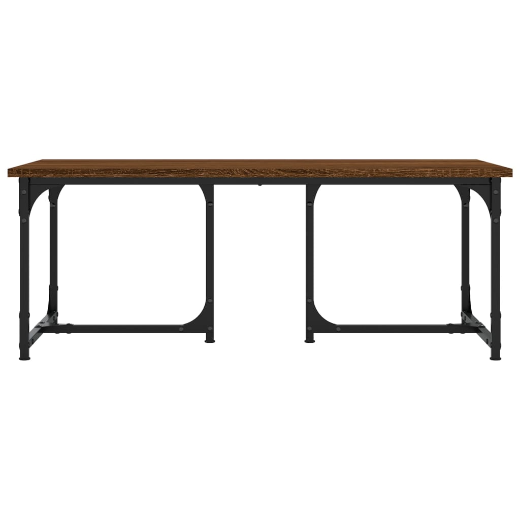 Tavolino da Salotto Rovere Marrone 90x50x35cm Legno Multistrato