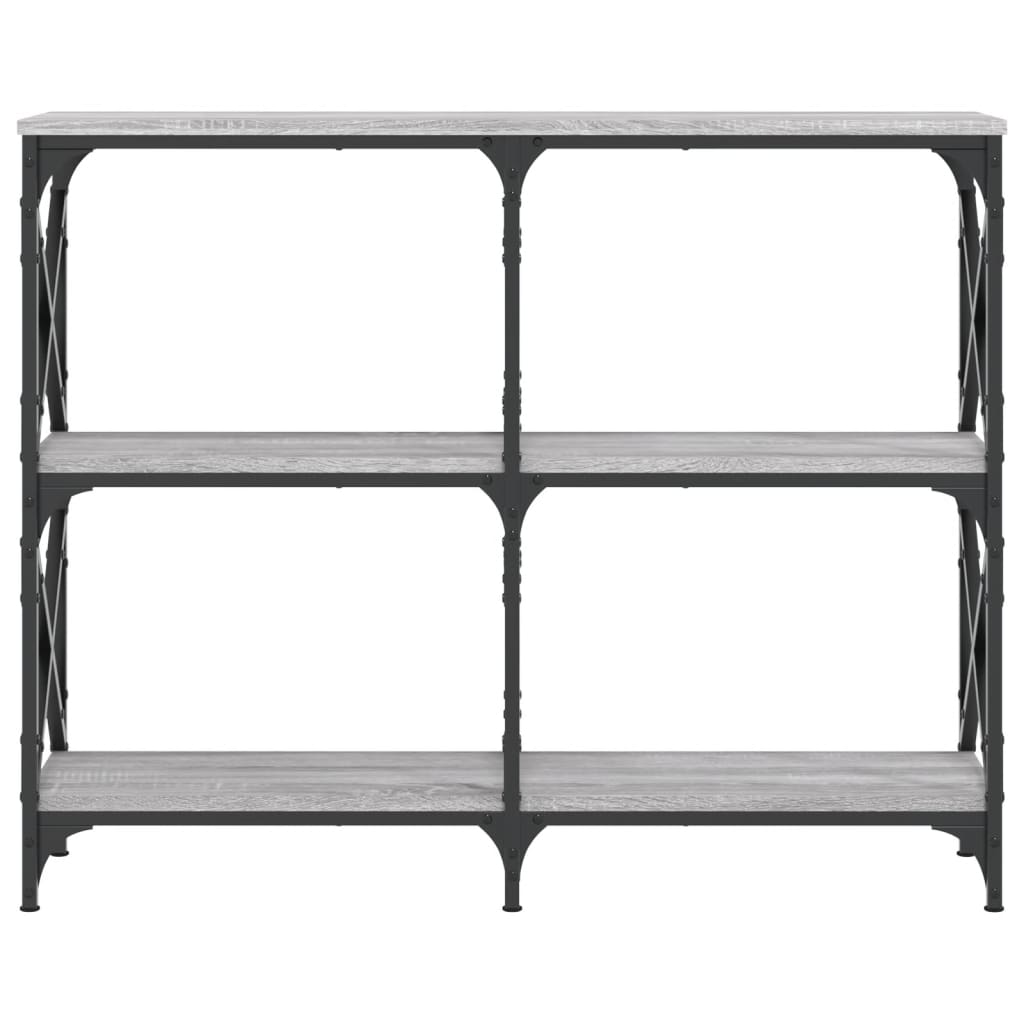 Tavolo Consolle Grigio Sonoma 100x28x80,5 cm Legno Multistrato