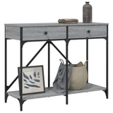 Tavolo Consolle Grigio Sonoma 100x39x78,5 cm Legno Multistrato