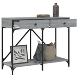 Tavolo Consolle Grigio Sonoma 100x39x78,5 cm Legno Multistrato