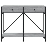 Tavolo Consolle Grigio Sonoma 100x39x78,5 cm Legno Multistrato