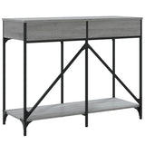 Tavolo Consolle Grigio Sonoma 100x39x78,5 cm Legno Multistrato