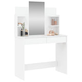 Toeletta con Specchio Bianco 96x39x142 cm