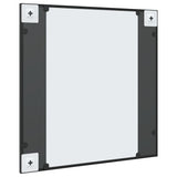 Specchio da Parete Nero 60x60 cm Quadrato in Ferro
