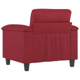 Poltrona Rosso Vino 60 cm in Similpelle