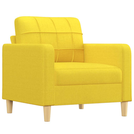 Poltrona Giallo Chiaro 60 cm in Tessuto