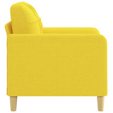 Poltrona Giallo Chiaro 60 cm in Tessuto