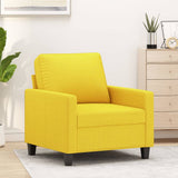 Poltrona Giallo Chiaro 60 cm in Tessuto