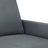 Poltrona Grigio Scuro 60 cm Velluto