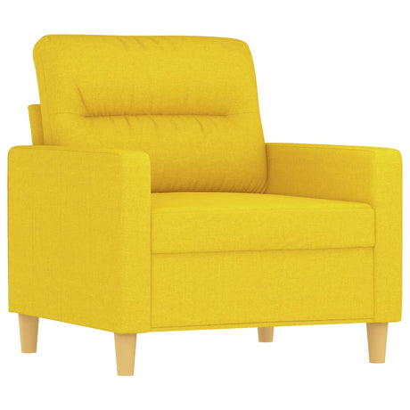 Poltrona Giallo Chiaro 60 cm in Tessuto