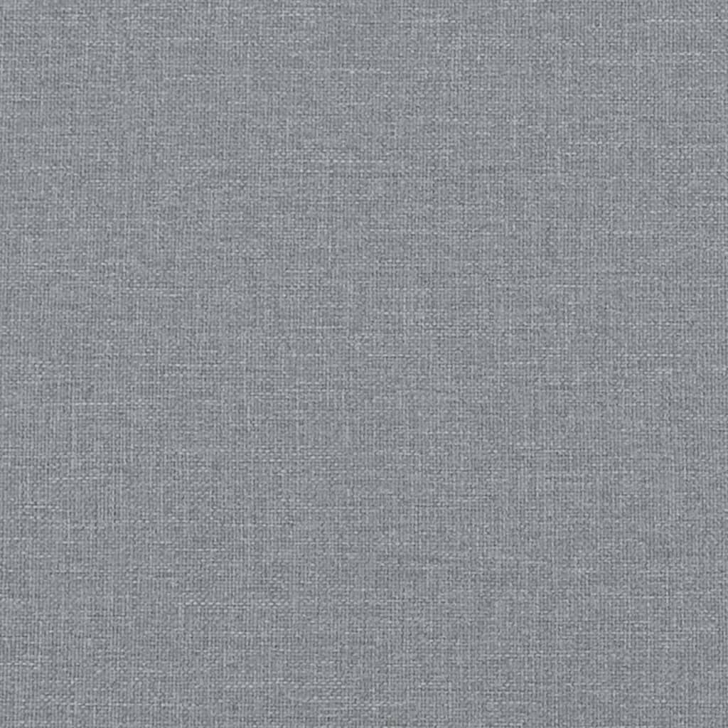 Divano a 3 Posti Grigio Chiaro 180 cm in Tessuto