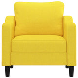 Poltrona Giallo Chiaro 60 cm in Tessuto