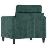 Poltrona Verde Scuro 60 cm Velluto