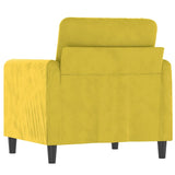 Poltrona Giallo 60 cm Velluto