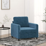 Poltrona Blu 60 cm Velluto