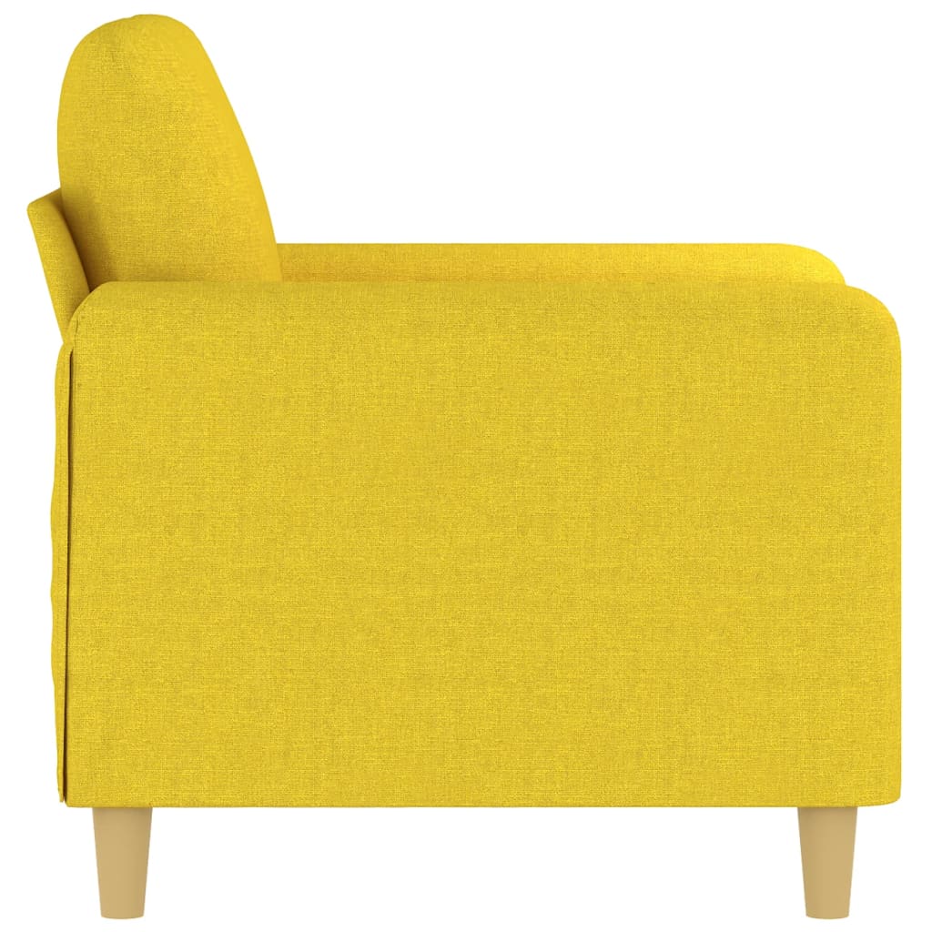 Poltrona Giallo Chiaro 60 cm in Tessuto