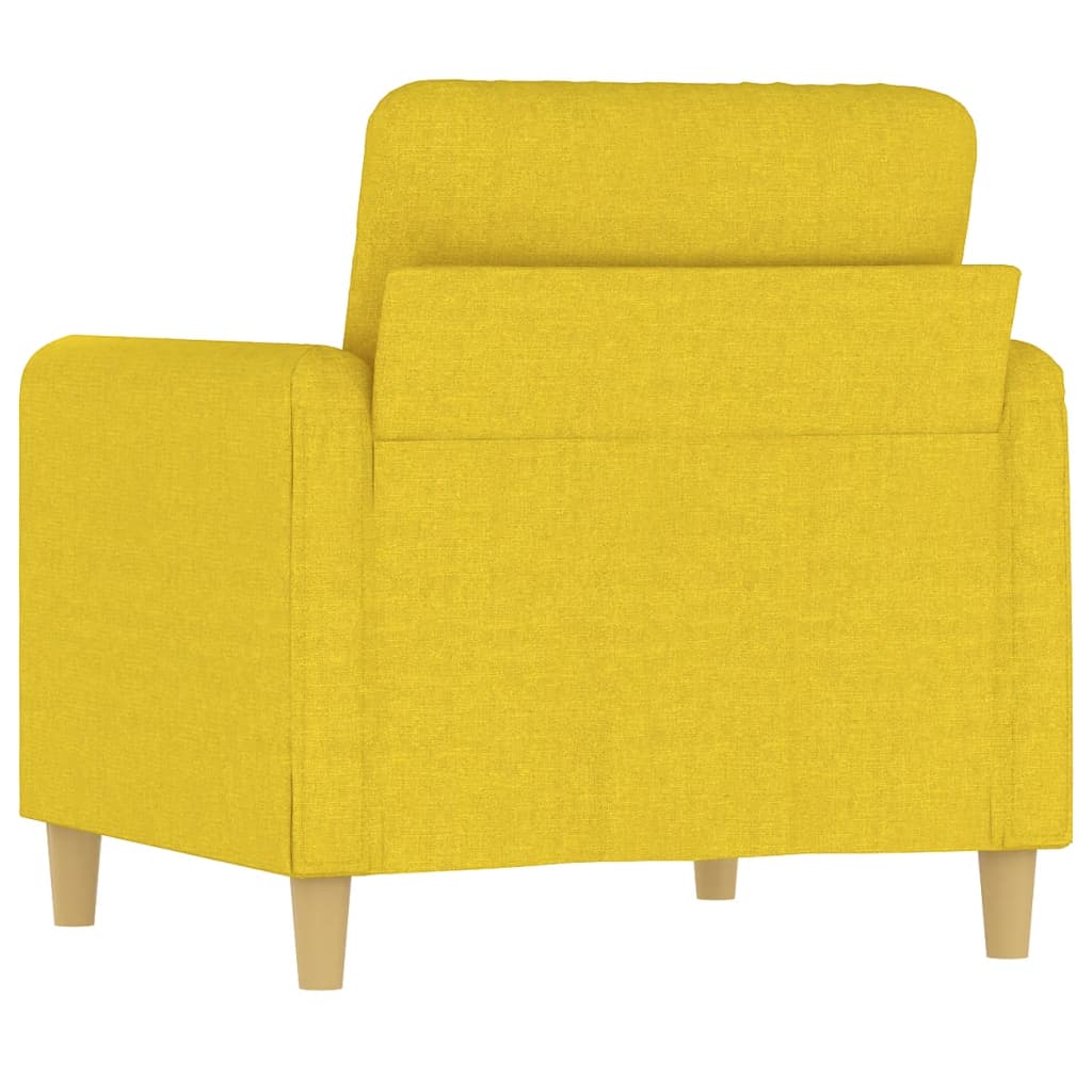 Poltrona Giallo Chiaro 60 cm in Tessuto