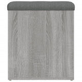 Panca Portaoggetti Grigio Sonoma 42x42x45 cm Legno Multistrato