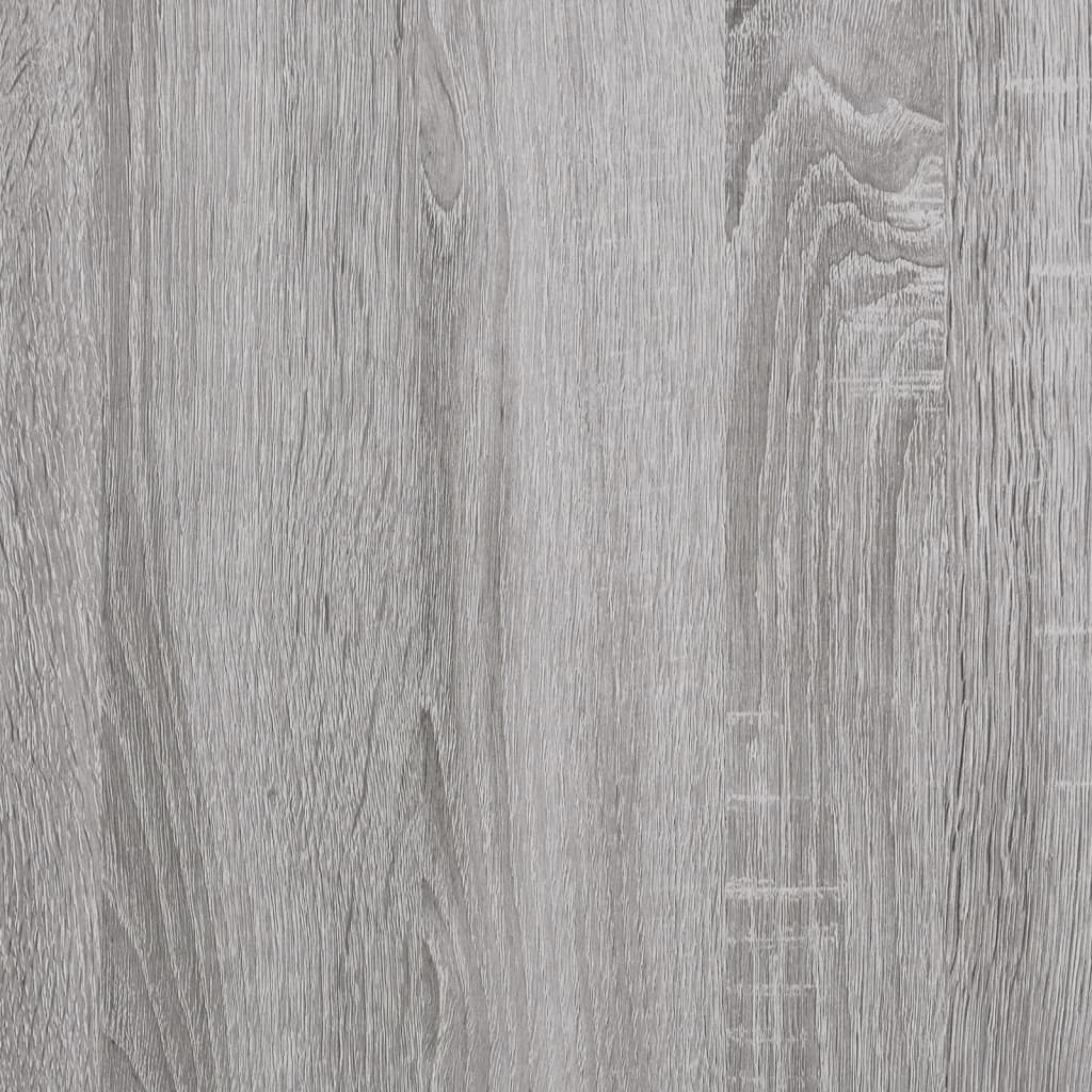 Panca Portaoggetti Grigio Sonoma 42x42x46 cm Legno Multistrato