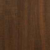 Panca Portaoggetti Rovere Marrone 42x42x46 cm Legno Multistrato