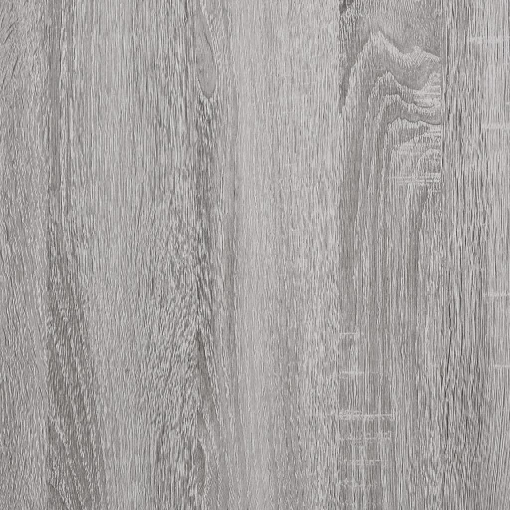 Panca Portaoggetti Grigio Sonoma 62x42x46 cm Legno Multistrato