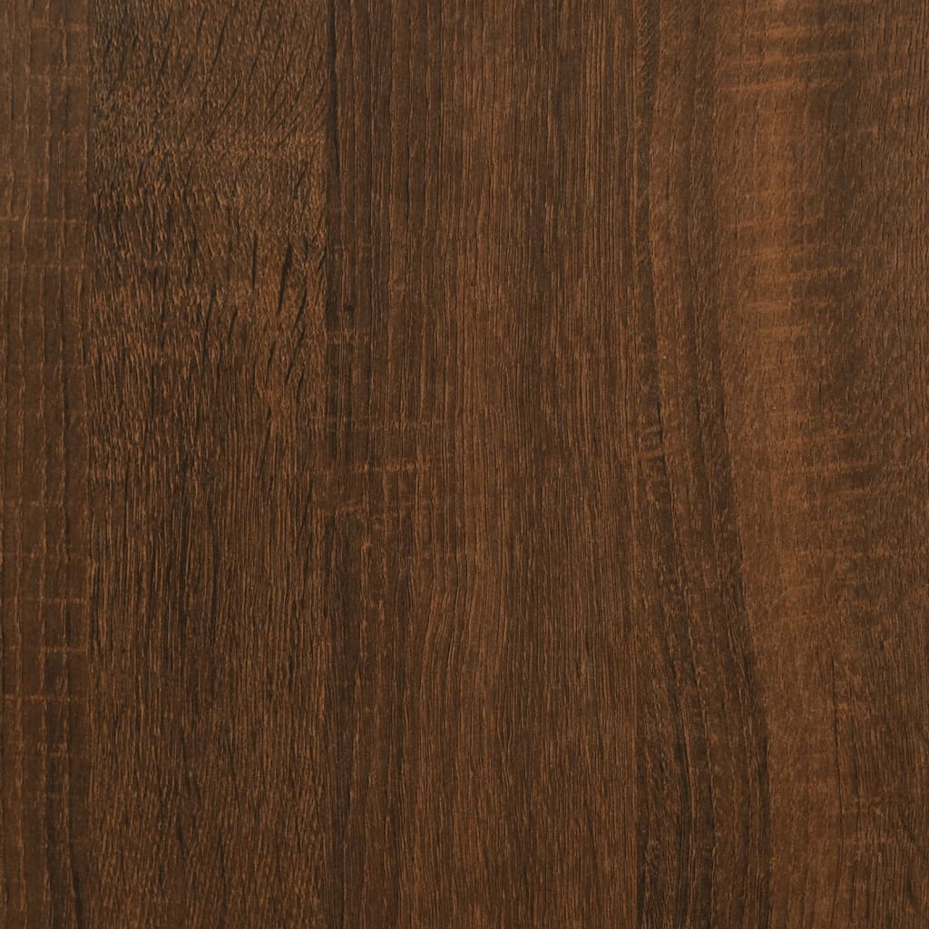 Panca Portaoggetti Rovere Marrone 62x42x46 cm Legno Multistrato