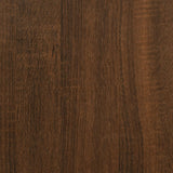 Panca Portaoggetti Rovere Marrone 62x42x46 cm Legno Multistrato