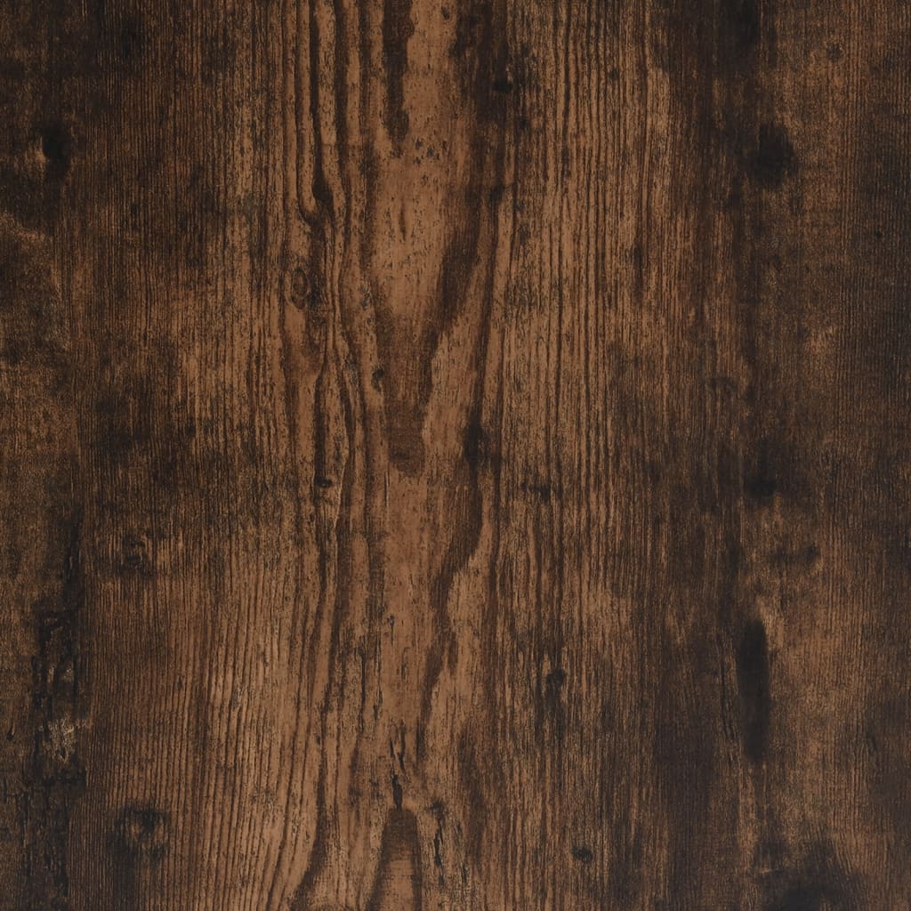 Panca Portaoggetti Rovere Fumo 82x42x46 cm Legno Multistrato