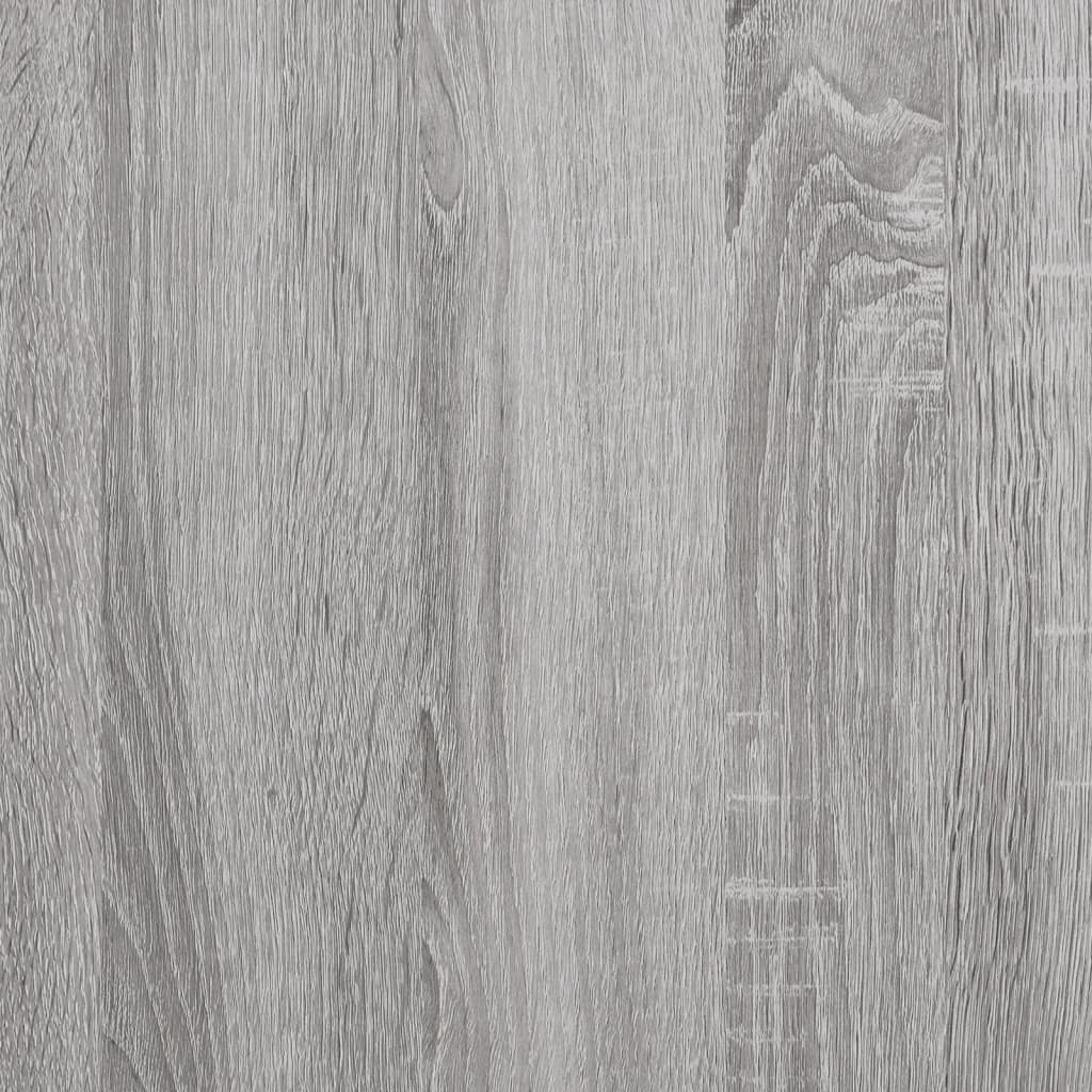 Panca Portaoggetti Grigio Sonoma 82x42x46 cm Legno Multistrato