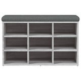 Panca Porta Scarpe Grigio Sonoma 82x32x50 cm Legno Multistrato