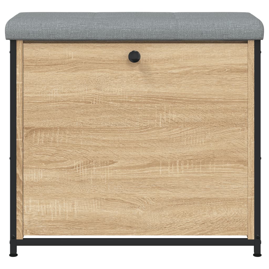 Panca Portascarpe Cassetto Ribaltabile Rovere Sonoma 62x32x56cm