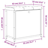 Panca Portascarpe Cassetto Ribaltabile Rovere Sonoma 62x32x56cm