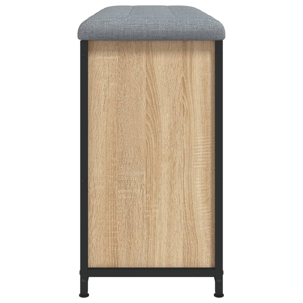 Panca Portascarpe Cassetto Ribaltabile Rovere Sonoma 82x32x56cm