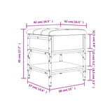 Panca Porta Scarpe Grigio Sonoma 42x42x45 cm Legno Multistrato