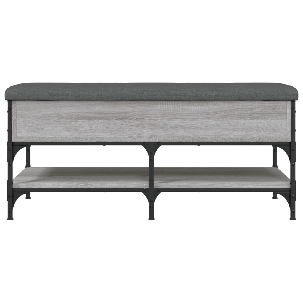 Panca Porta Scarpe Grigio Sonoma 102x42x45 cm Legno Multistrato