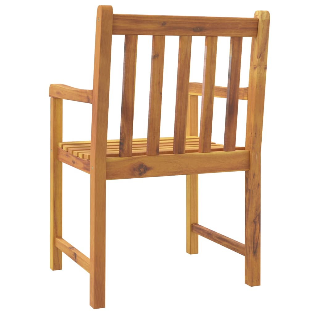 Sedie da Giardino 8 pz 56x55,5x90 cm Legno Massello di Acacia