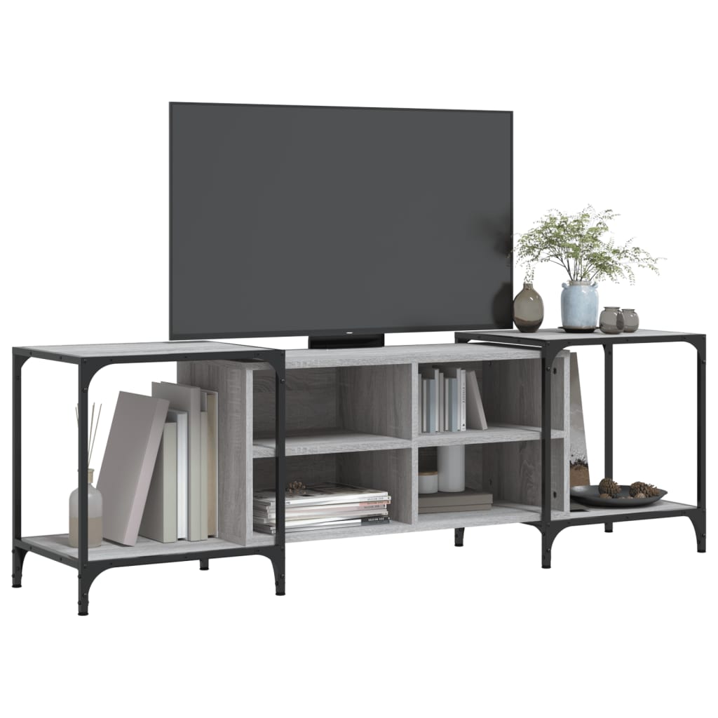 Mobile Porta TV Grigio Sonoma 153x37x50 cm in Legno Multistrato