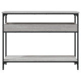 Tavolo Consolle Ripiano Grigio Sonoma 100x29x75cm Multistrato