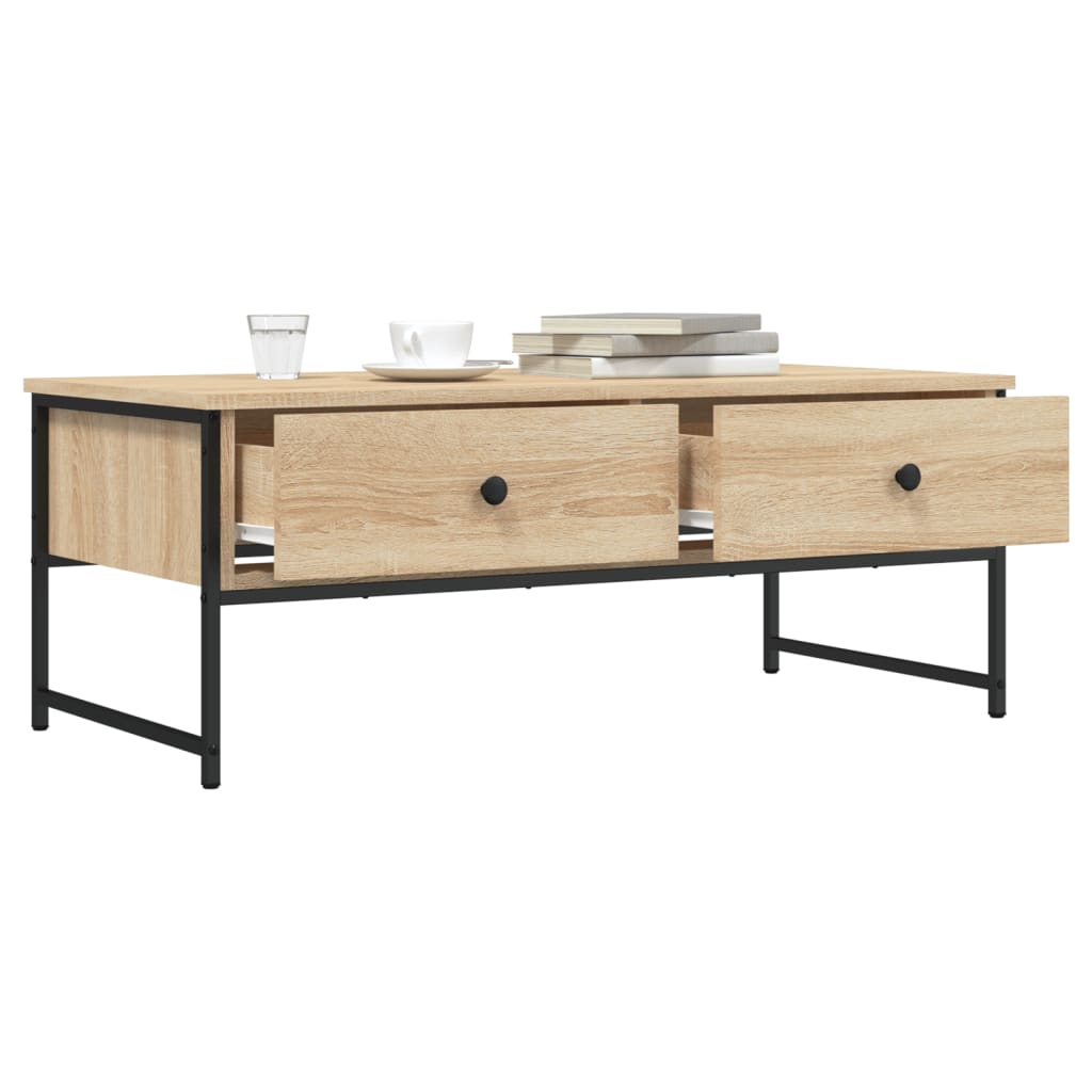 Tavolino Salotto Rovere Sonoma 101x49x39,5 cm Legno Multistrato