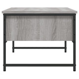 Tavolino Salotto Grigio Sonoma 101x49x39,5 cm Legno Multistrato