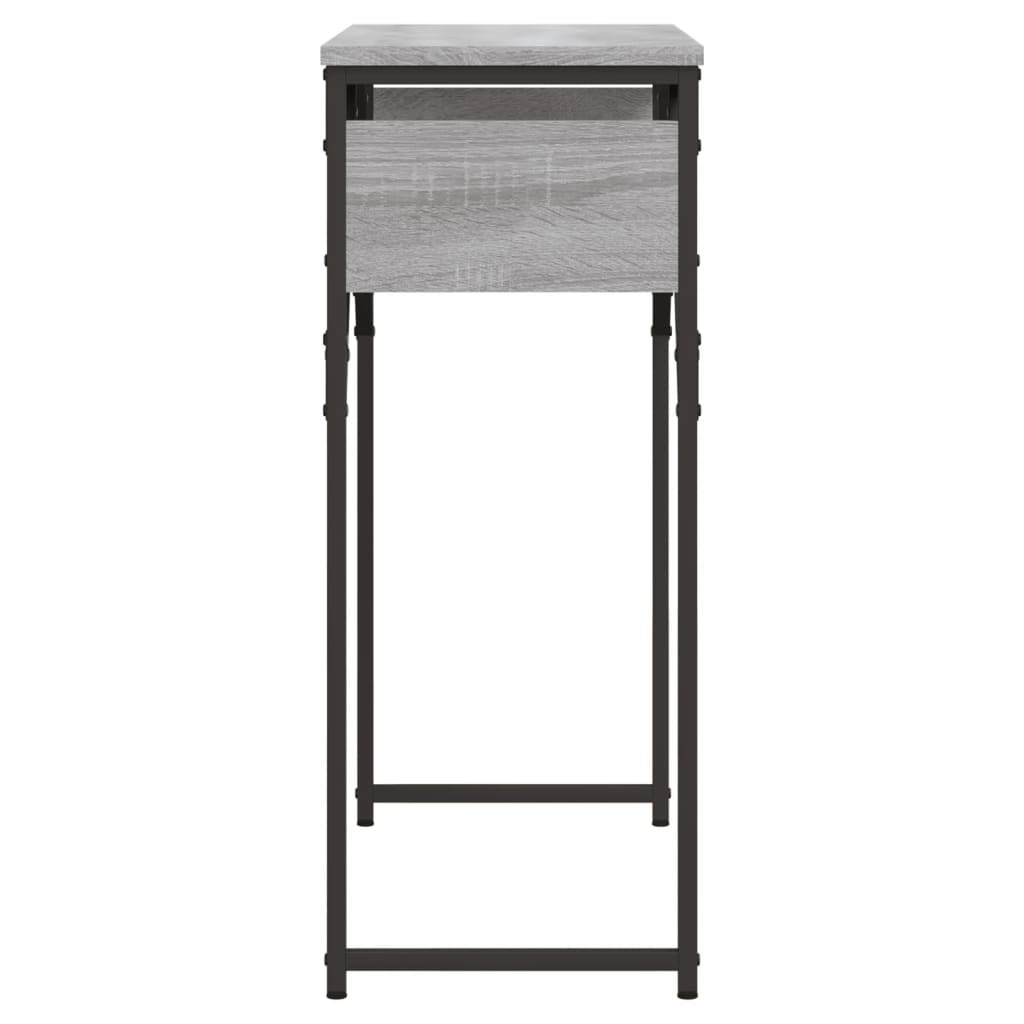 Tavolo Consolle Ripiano Grigio Sonoma 75x30x75cm Multistrato