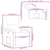 Poltrona Reclinabile Crema in Similpelle